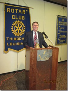 Robert Scott  - Thibodaux Rotary Club