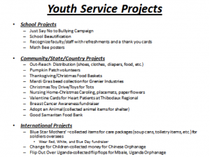 youth club projects